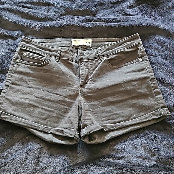 Black Jean Garage shorts - Picture 1 of 4